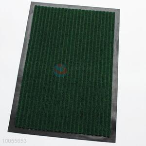 Hot sale rectangular deep green double-stripe <em>door</em> <em>mat</em>