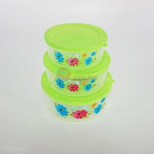 Promotional 3pcs Plastic Lunch Box Set for Sale