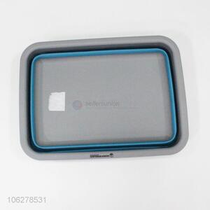 Foldable Rectangle Plastic Retractable Collapsible Basin Busket