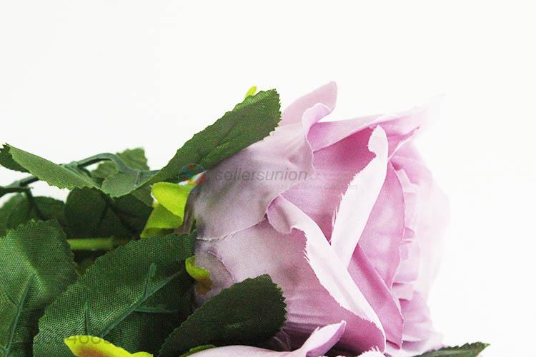 5头浅紫色(16#色卡)玫瑰花