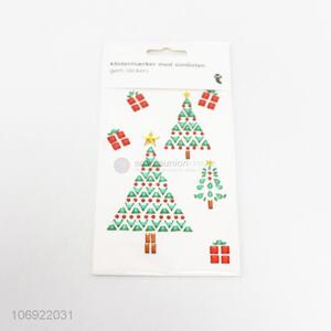 Hot sale Christmas tree acrylic stone sticker for decoration