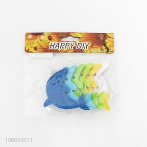 Hot Selling 6PC Cute Dolphin Shaped DIY Felt Cloth Patch