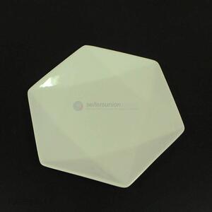 China supplier hexagon salad ceramic serving dish plate for fruit