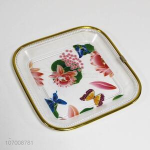 High Quality Square Plastic Plate Fruit Snack Plate