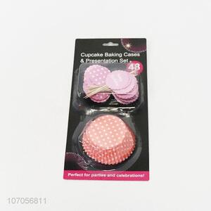 Wholesale paper cupcake wrappers with cupcake topper for decoration