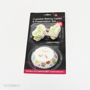 New Product Cupcake Decoration Set With Cake Topper Baking Cup Set