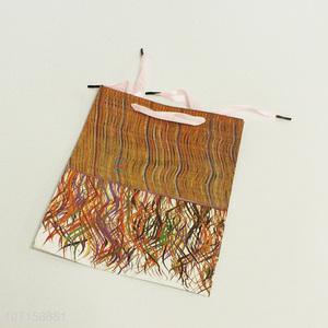 Cheap personalized paper gift bag handbag with handle