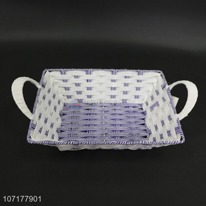 Best Selling Plastic Weaved Basket Food Storage Basket