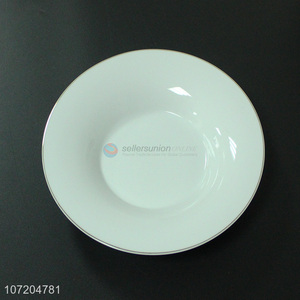Cheap Price Porcelain Dishes Wholesale White Ceramic Plates
