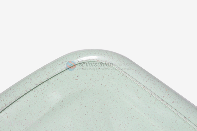 Factory direct sale large size portable pierced wheat-straw plastic storage basket with lid