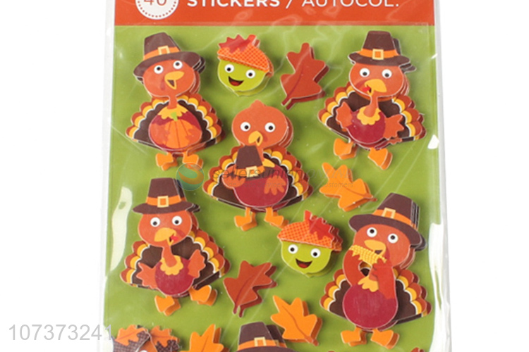 Latest arrival 3d cartoon animal sticker handmade cardboard stickers