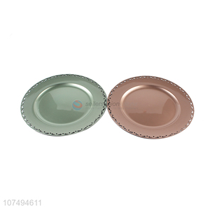 China factory food grade plastic cake plate steak plate