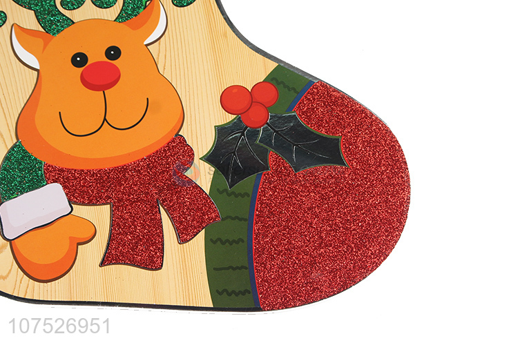 Custom Christmas Stocking Shape Christmas Decoration Sticker