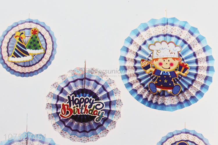 Unique Design Birthday Party Decoration Paper Fans