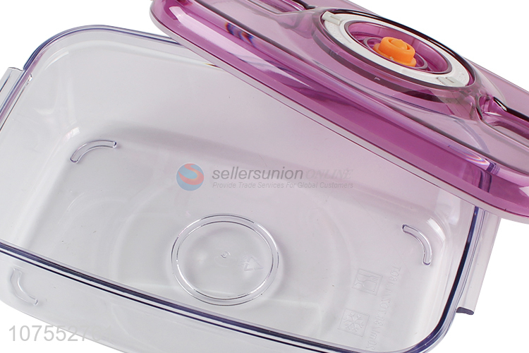 Wholesale rectangular vacuum kitchen crisper plastic food storage containers