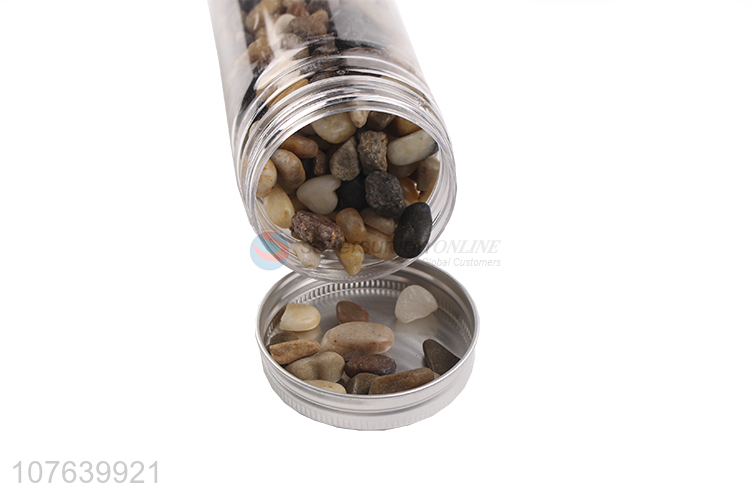 Low-cost bonsai fish tank landscaping colorful pebbles