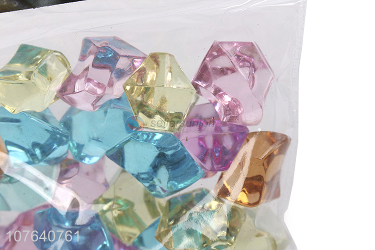 Low price acrylic color plastic fish tank landscaping craft materials