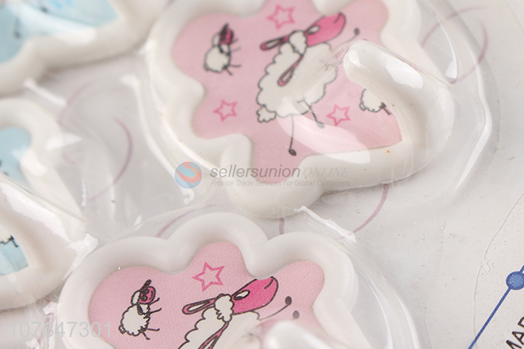 Good Sale Cute Sheep Pattern Sticky Hook Strong Adhesive Hook Set