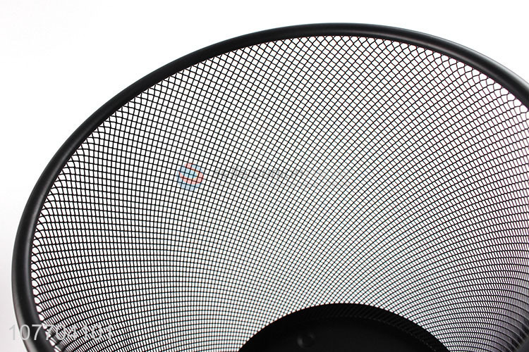 Wholesale popular small metal mesh dustbin iron trash can