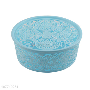 Wholesale home storage basket kitchen storage basket with lid