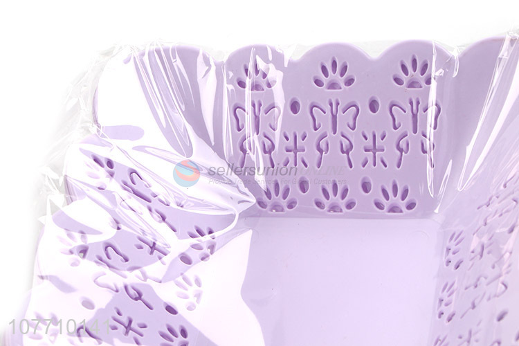 New Multifunctional Rectangular Large Size Fruit Tray Plastic Snack Basket