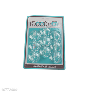 Latest design 9 pieces clear strong hold <em>plastic</em> sucker <em>hook</em> wall hanger