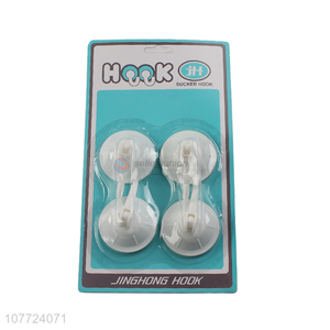 New arrival 4 pieces removable vacuum sucker <em>hook</em> <em>plastic</em> material
