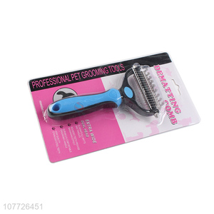 Dematting comb grooming stripping tool for pet