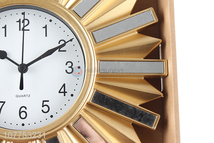 Hot sale office glass wall clock mirror art wall clock