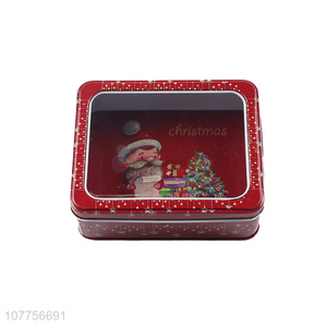 Wholesale Christmas Decoration Rectangle Tin Box Gift Box
