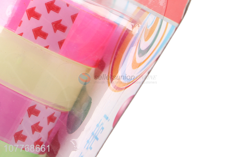 Wholesale color transparent tape student modification tape set