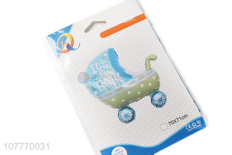 Cute design baby carriage party supplies balloons
