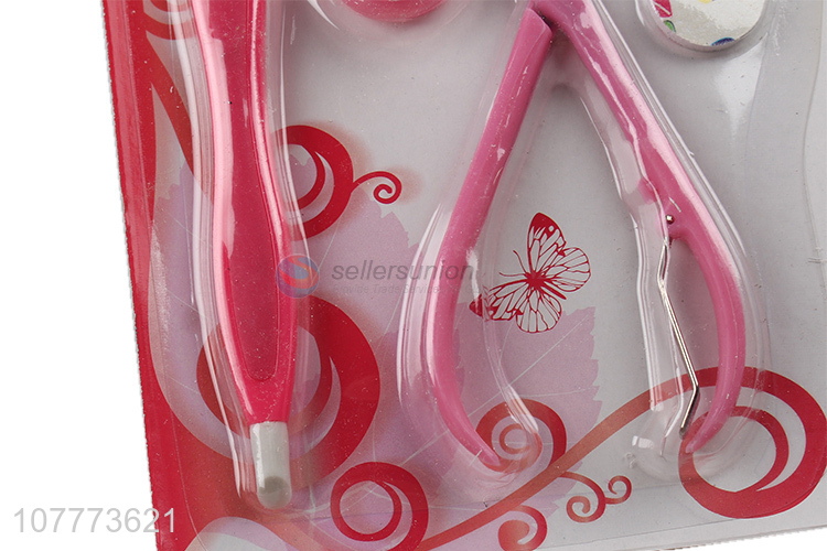Low price 4 pieces manicure pedicure set nail cutter nail scissors set