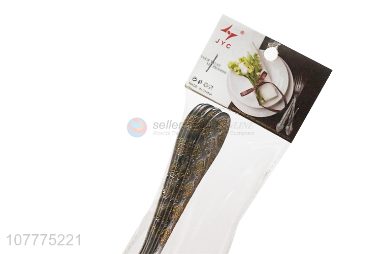 Fashion Gold-Plated Tea Spoon Stainless Steel Spoon
