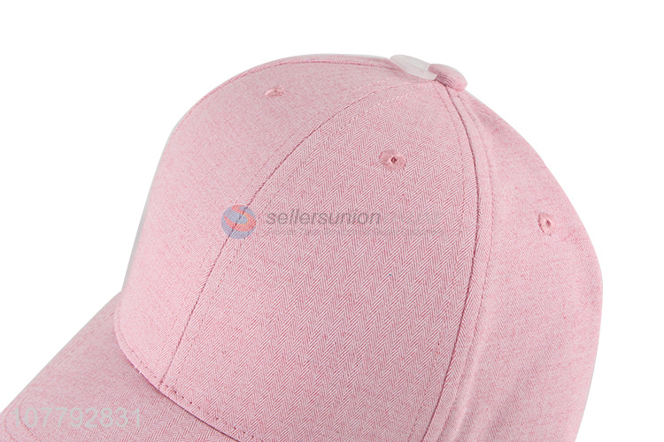 New Style Pure Color Cotton Baseball Hat For Women