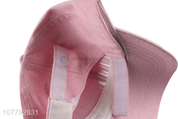 New Style Pure Color Cotton Baseball Hat For Women