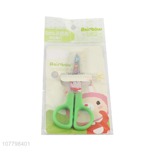 Primary school safety children scissors with safety cover