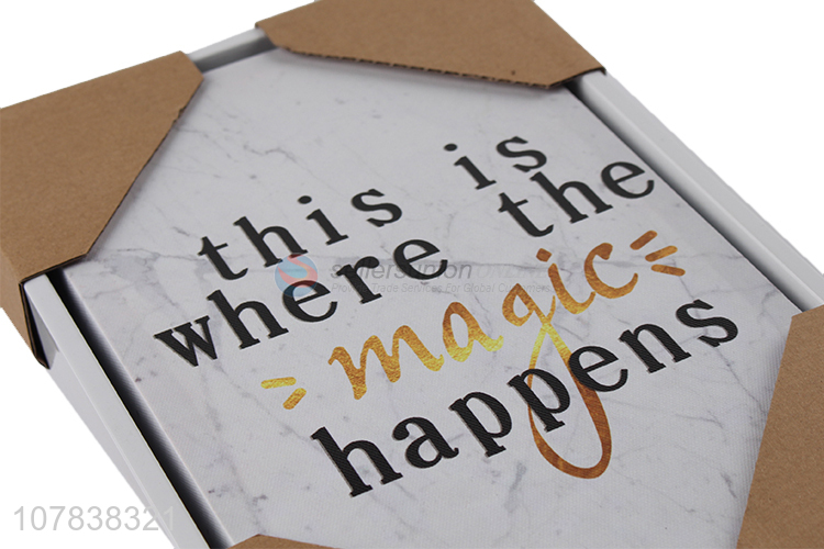 Hot selling creative letter oil painting for hotel decoration