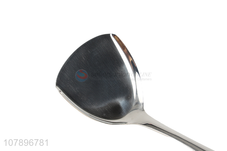Factory wholesale silver long handle stainless steel colander