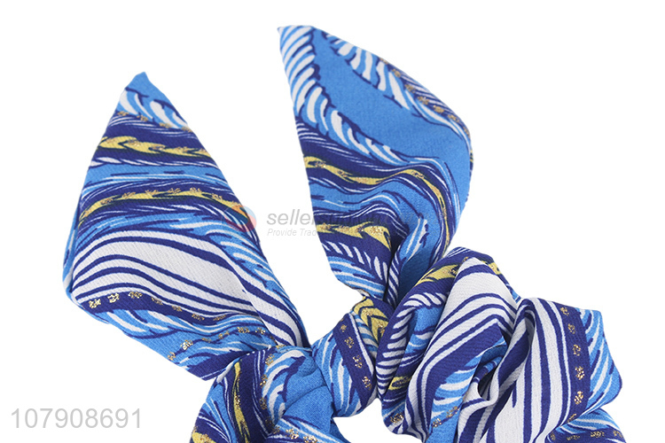 China supplier fashion glitter hair scrunchies ladies girls hair accessories