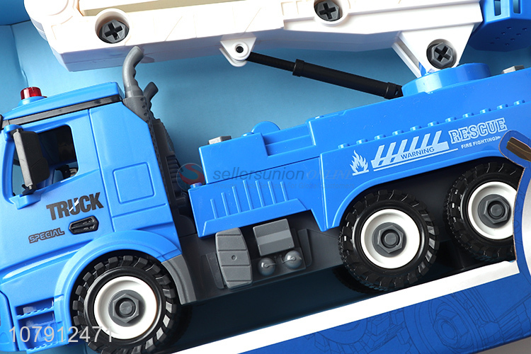 Factory price kids boys toy car diy disassembly construction truck toy