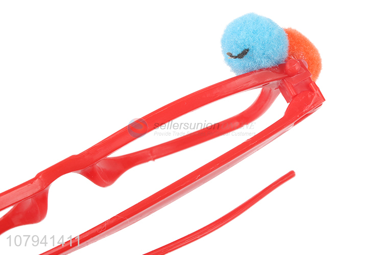 Wholesale Cute Snowman Plastic Glasses Christmas Decorative Glasses