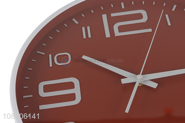 Low price simple round wall clock creative living room wall clock