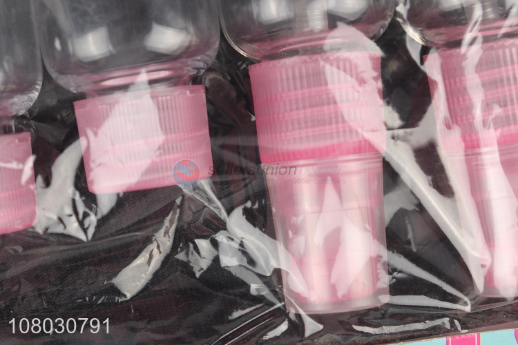 Popular products 4pieces portable travel cosmetic bottle set