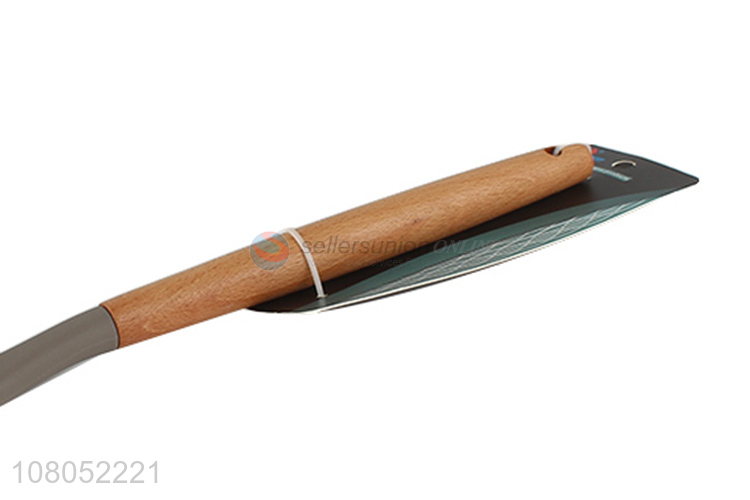 Best sale cooking utensil silicone slotted turner spatula with wooden handle