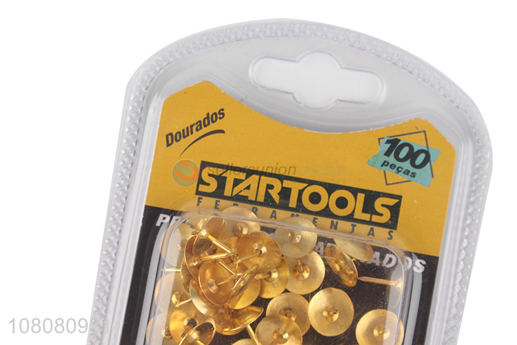 Wholesale gold pushpins thumbtacks multi-purpose pushpins for office