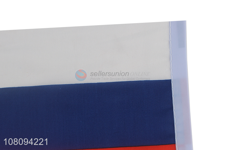 Best seller double-sided printing polyester flag for Russia