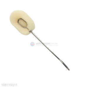Wholesale stainless steel handle sponge brush for cup <em>feeding</em> <em>bottle</em>