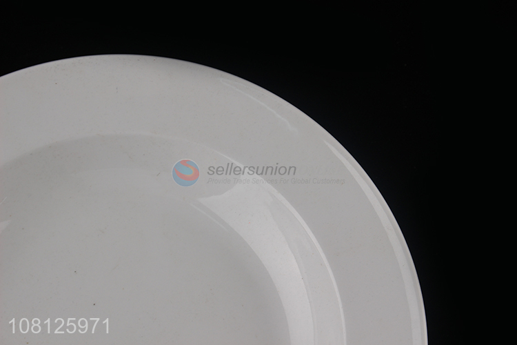 China supplier round ceramic serving plates snack plate