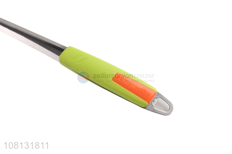 Custom Stainless Steel Slotted Ladle With Non-Slip Handle